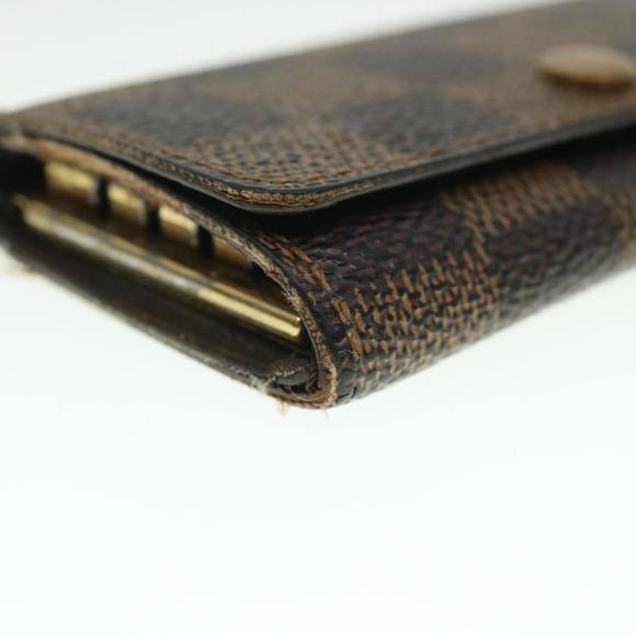 LOUIS VUITTON Damier Ebene Multi Cles 4 Key Case N62631 LV Auth 55068 - Picture 16 of 16